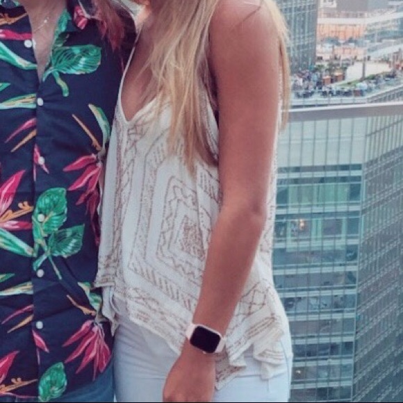 Free People Ivory Beaded Swing Tank - Picture 3 of 3